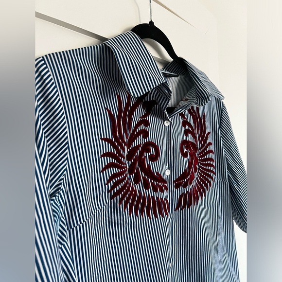 Hemant & Nandita Marne Striped Shirt - Picture 3 of 6
